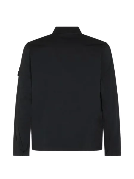 Geacă cămașă Stone Island cu strasuri negru