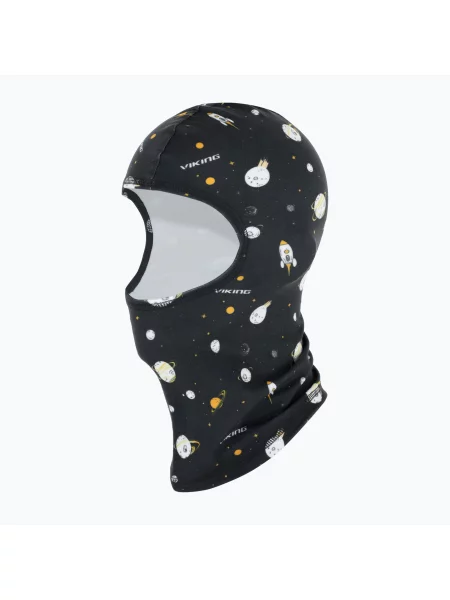 Детска шапка маска Viking Kenai black/white бяло