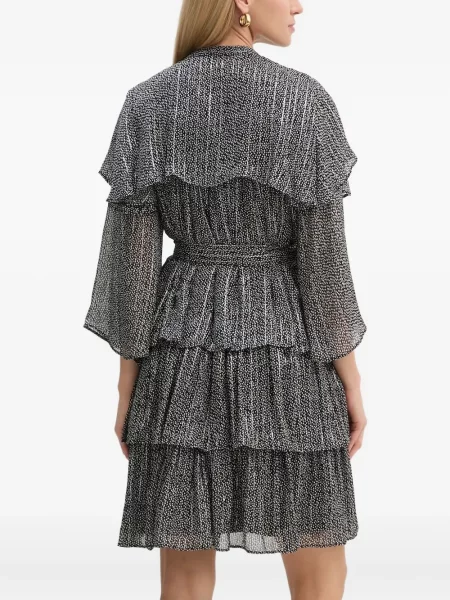 Rochie mini Bruuns Bazaar plisată de costum negru
