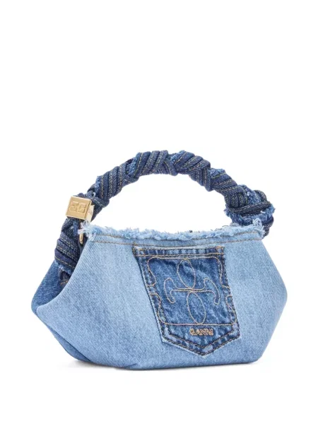 Geantă shopper Ganni albastru