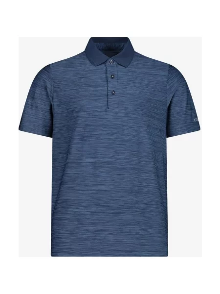 Koszulka polo CMP Stretch z krótkim rękawem w kolorze indygo niebieska