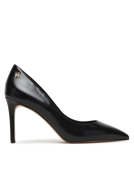 Pantofi cu subțire Tommy Hilfiger Essential Pointed Pump negru