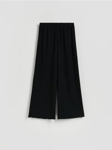 Reserved Spodnie w kropki czarny