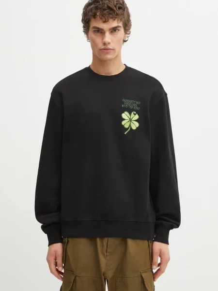 Carhartt Wip Bluzy Mężczyzna L Clover Sweat czarny