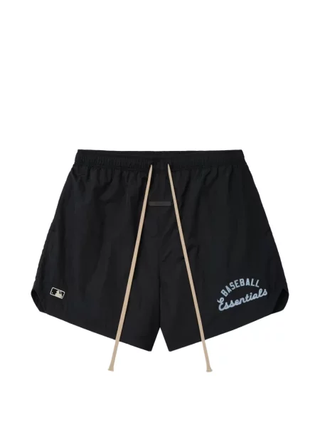 Γυμναστήριο σορτς Fear Of God Essentials με αυτόγραφο μαύρο
