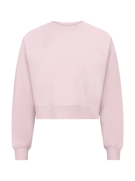 Clique Miami Cropped krótki sweter z bawełny z recyklingiem – Candy Pink różowy