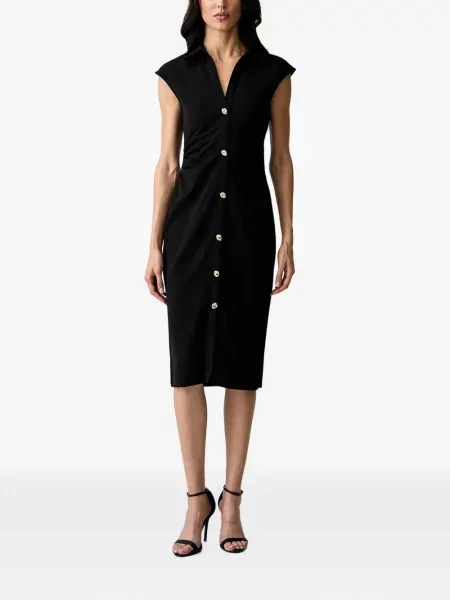 Rochie midi Morgan cu volane negru