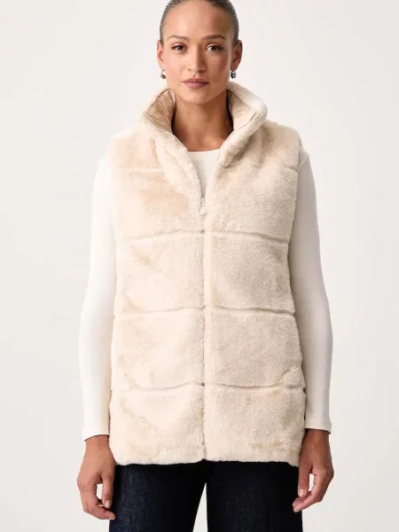 Save The Duck vestă reversibilă pentru femei NIVES bej