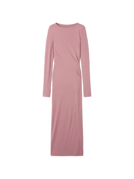 Rochie Lanvin din jerseu drapată roz