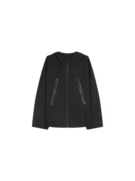 Bershka Geacă de primăvară-toamnă negru