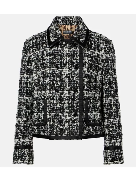 Geacă Dolce&gabbana în carouri negru