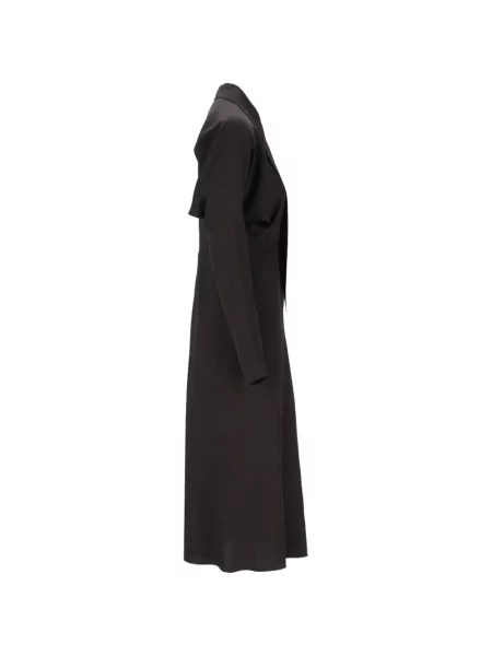 Lung rochie midi Mauro Grifoni cu rever negru