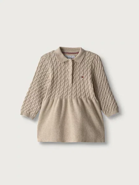 Tommy Hilfiger rochie tricotată din bej