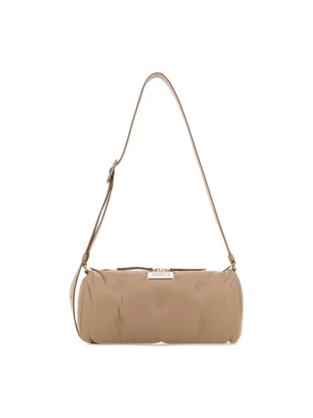 Torebka crossbody Maison Margiela skórzana beżowa
