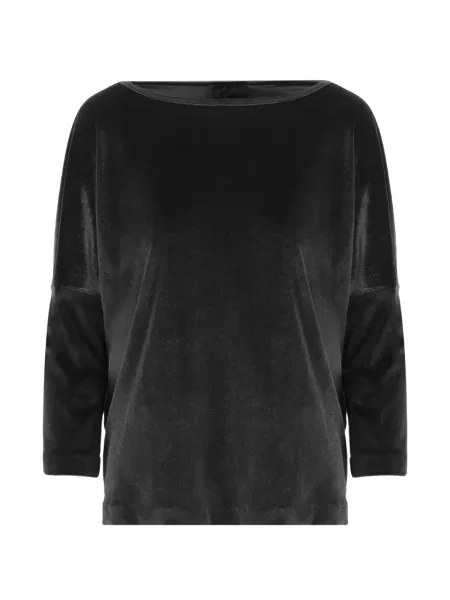 Pulover F.it de catifea negru