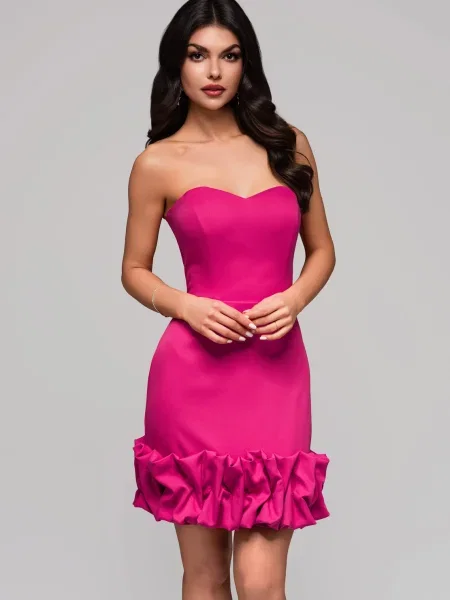 Rochie de seară Edoti de costum fucsie