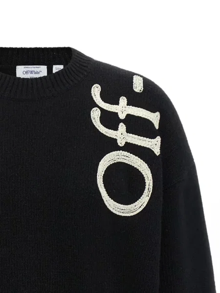Pulover Off-white alb