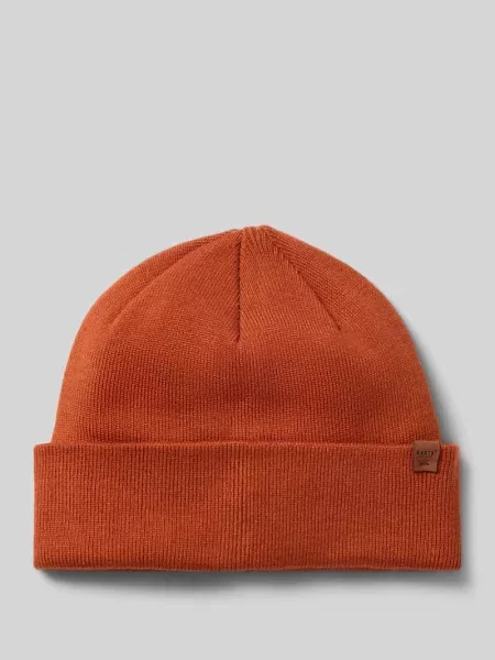 Czapka beanie z mieszanki model ‘WILLES’ Barts pomarańczowa