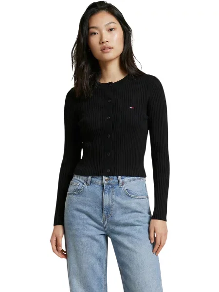 Kardigan Tommy Hilfiger Jeans czarny