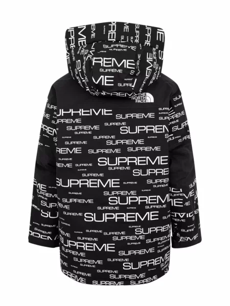 Pūkinė striukė Supreme juoda