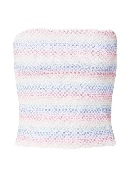 Abercrombie & Fitch Top PRIDE albastru / verde / roșu alb