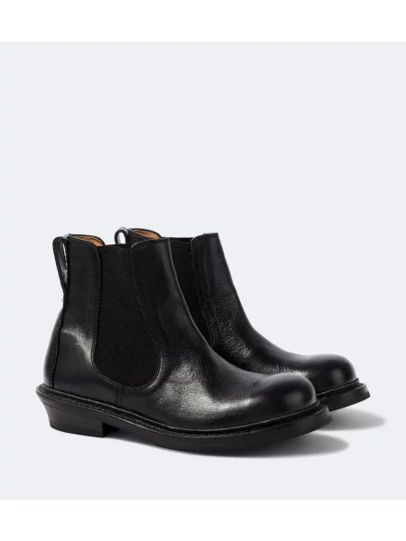 Botine chelsea Our Legacy din piele negru