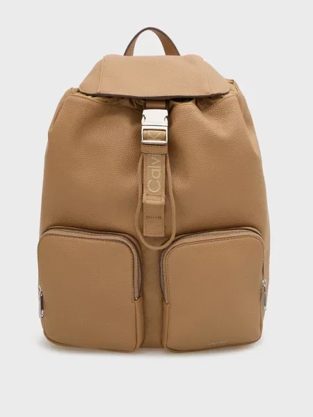Рюкзак Calvin Klein з ремінцями бежевий