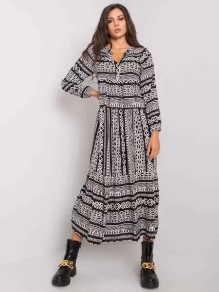 Rochie maxi Fashionhunters de costum alb