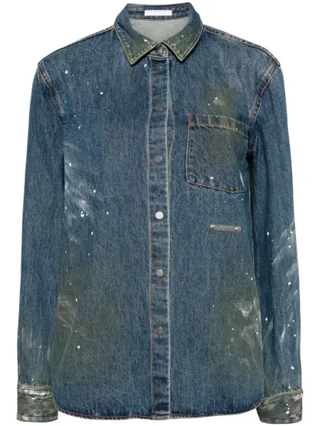 Koszula Helmut Lang niebieska