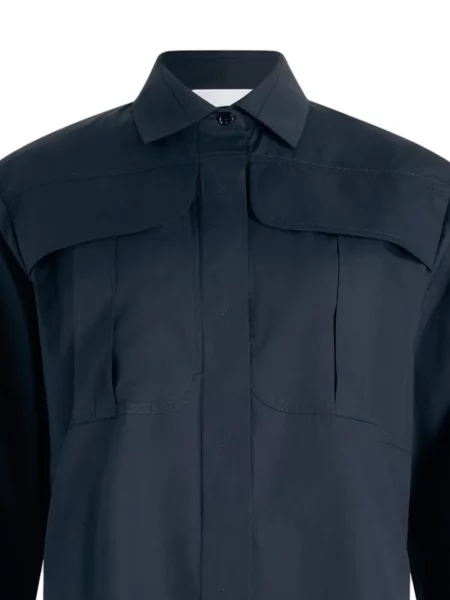 Cămașă Patou din poplin safari albastru