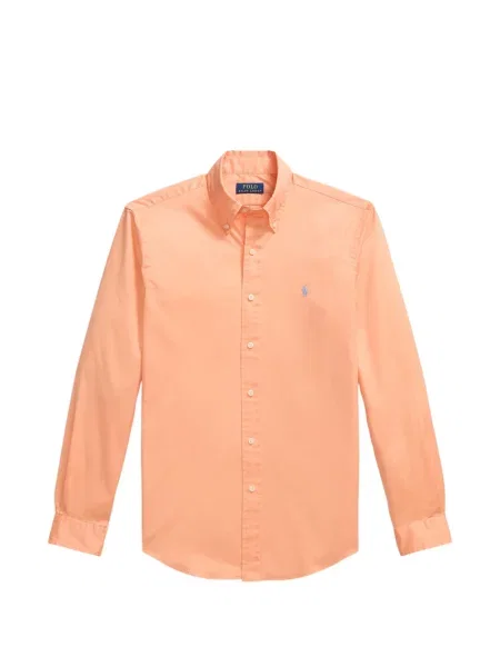 Prugasta lanena šilterica Polo Ralph Lauren bijela