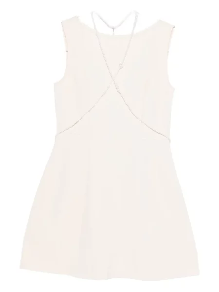 Mała sukienka mini Rahil Hesan z kokardką garniturowa