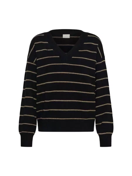 Dzianinowy sweter Kaffe czarny