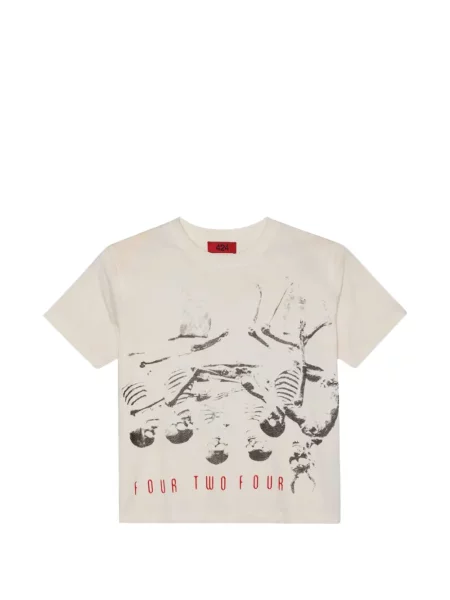 Tricou 424 cu imagine alb