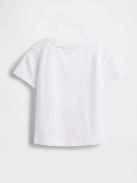 Tricou copii Gap alb