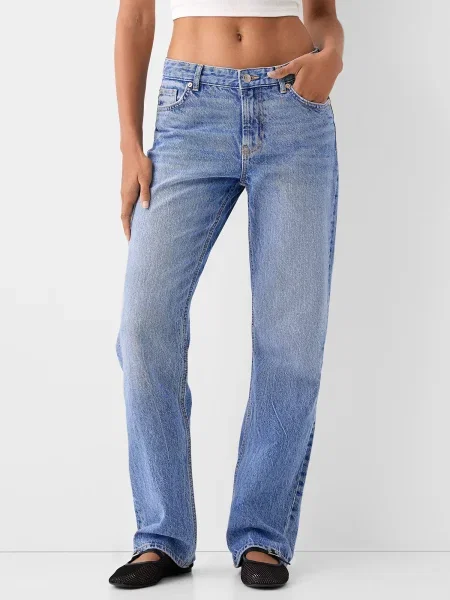 Bershka Džínsy denim modrá