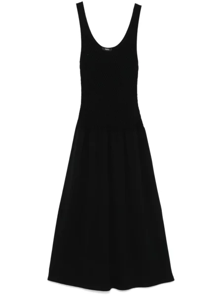 Rochie midi Theory tricotate până la genunchi de costum negru