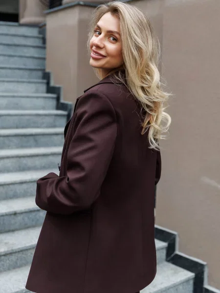 Пиджак Jadone Fashion коричневый