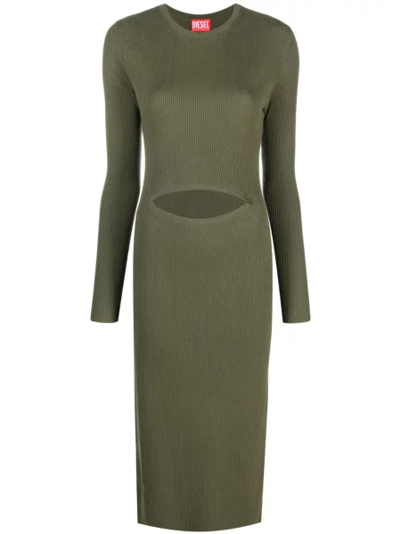 Rochie Diesel de lână de costum verde