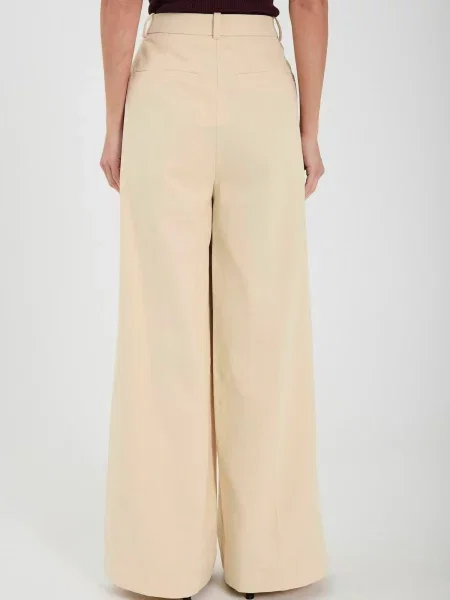 NORR Pantaloni Vani fildeş