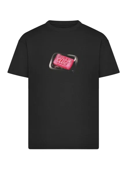 Merchcode Tričko Fight Club Soap šedá / pink / červená černá