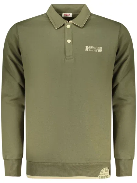 Polo majica Rifle z dolgimi rokavi zelena