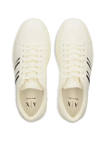 Sneakerși Armani Exchange cu dungi alb