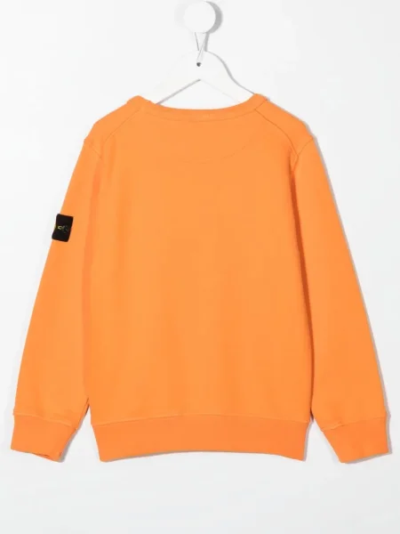 Bluza nierozpinana dziecięca Stone Island pomarańczowa