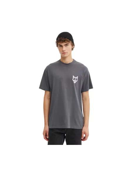 Naked Wolfe t-shirt z nadrukiem classic.tee szary