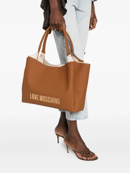 Geantă Love Moschino maro