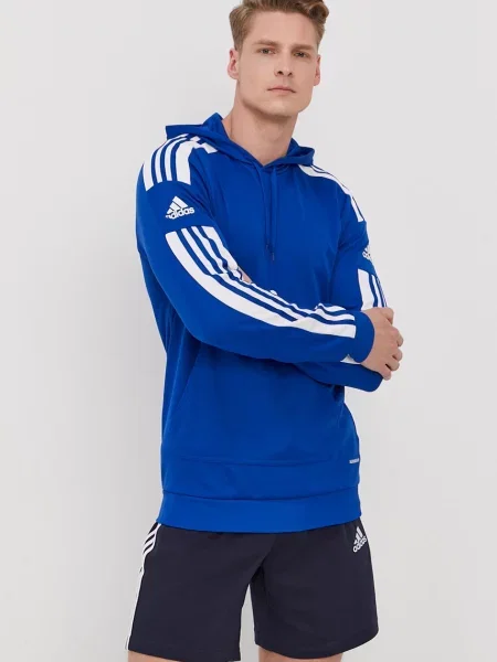 Mikina adidas Performance modrá