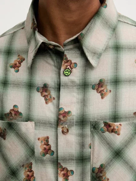 Сорочка Barrow relaxed класичний комір зелений