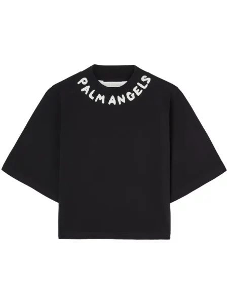 Tricou Palm Angels cu autograf negru