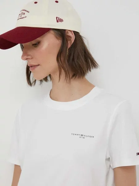 Tommy Hilfiger basic tričko béžové